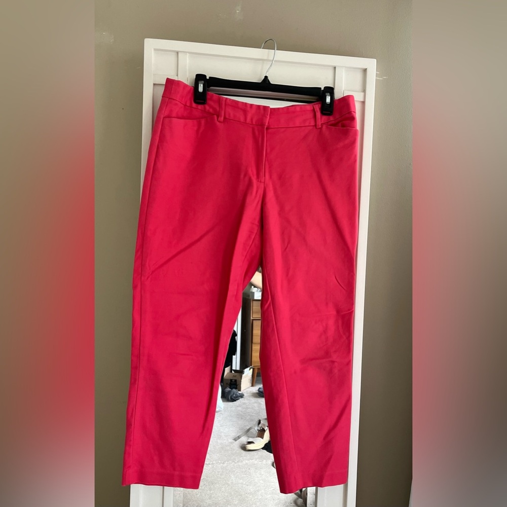 Hot pink ankle pants